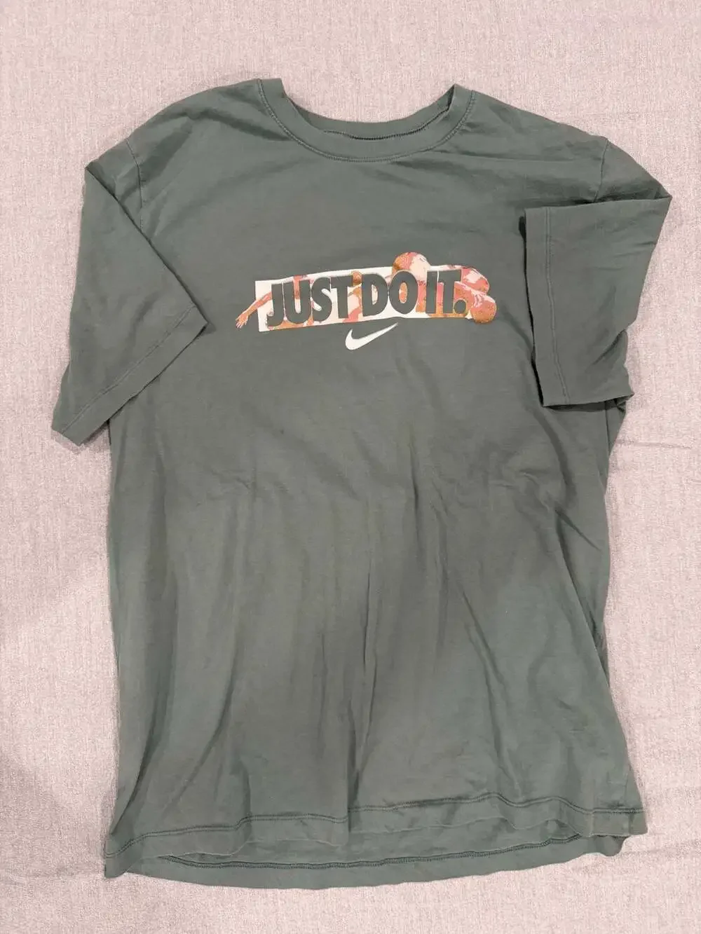 Nike The Nike Tee Just Do It Botanical Fruit Print Green T-Shirt